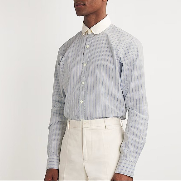 Polo Ralph Lauren Club Collar Striped Shirt Polo Fine Shirting Harrods Exclusive - Picture 3 of 12